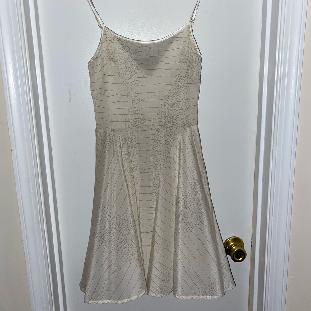 Bebe dress, faded snake skin print